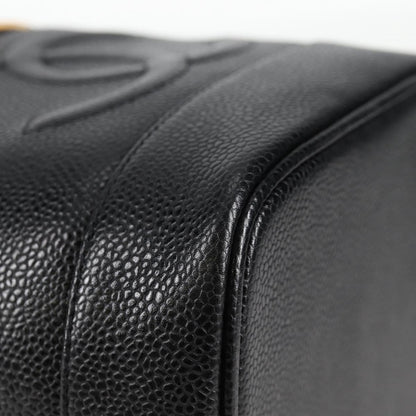 Chanel Black Leather Vanity