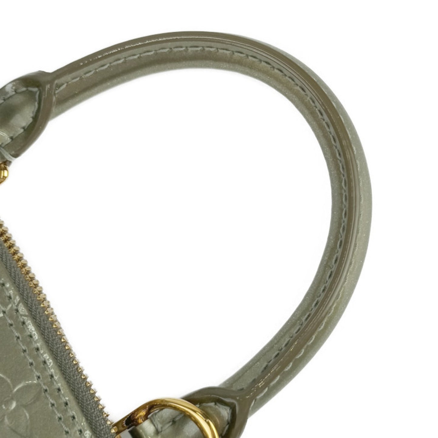 Louis Vuitton Green Patent Leather Alma Bb
