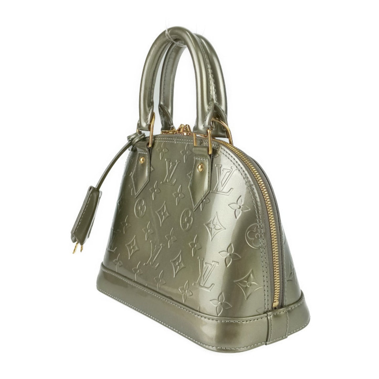 Louis Vuitton Green Patent Leather Alma Bb