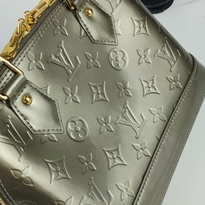 Louis Vuitton Green Patent Leather Alma Bb