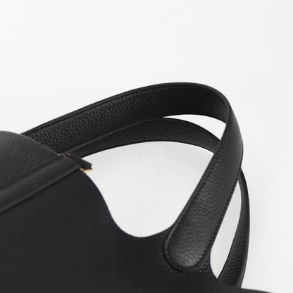 Hermès Black Leather Picotin Lock