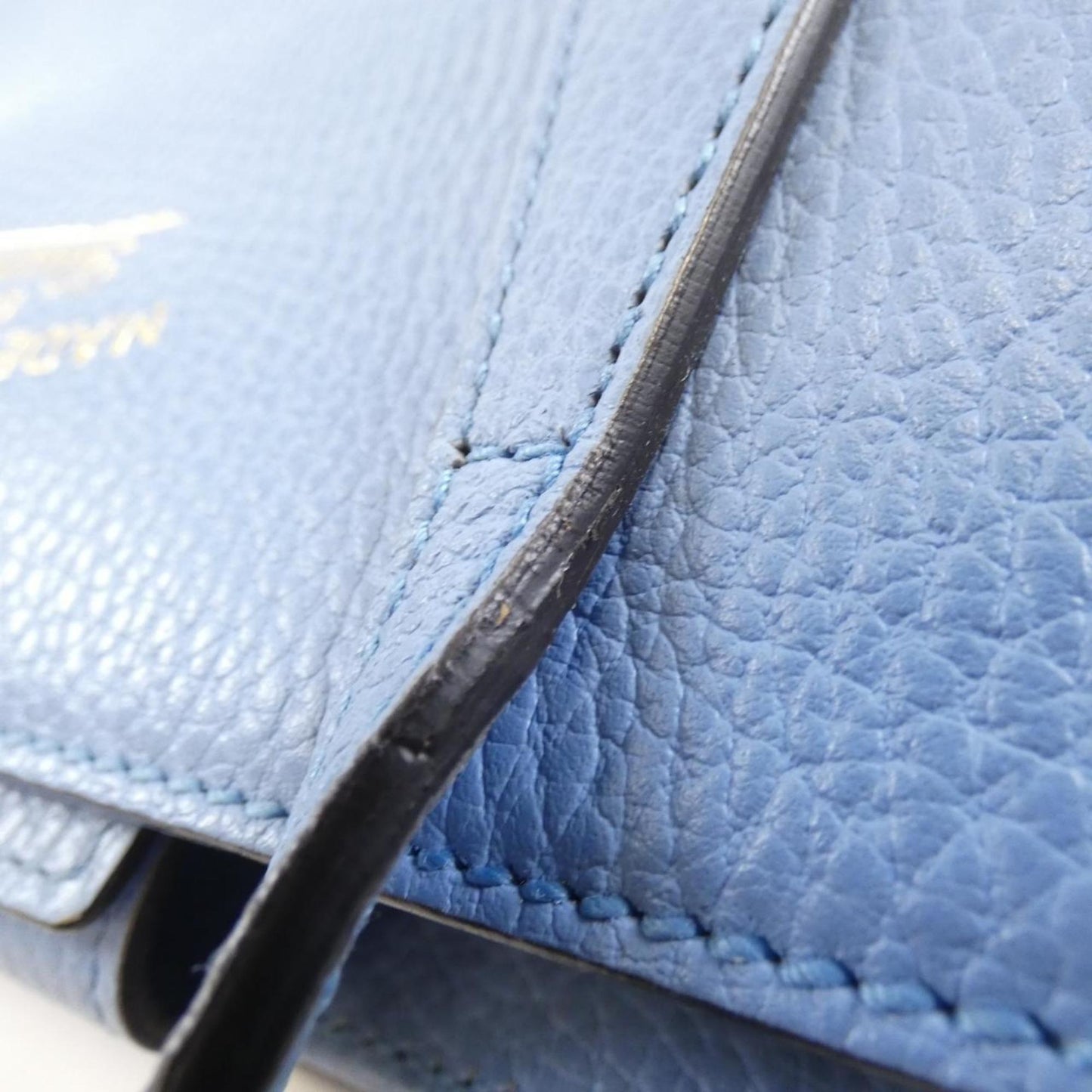 Gucci Blue Leather Swing