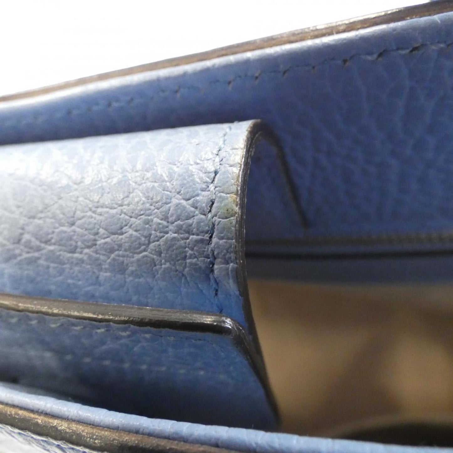 Gucci Blue Leather Swing