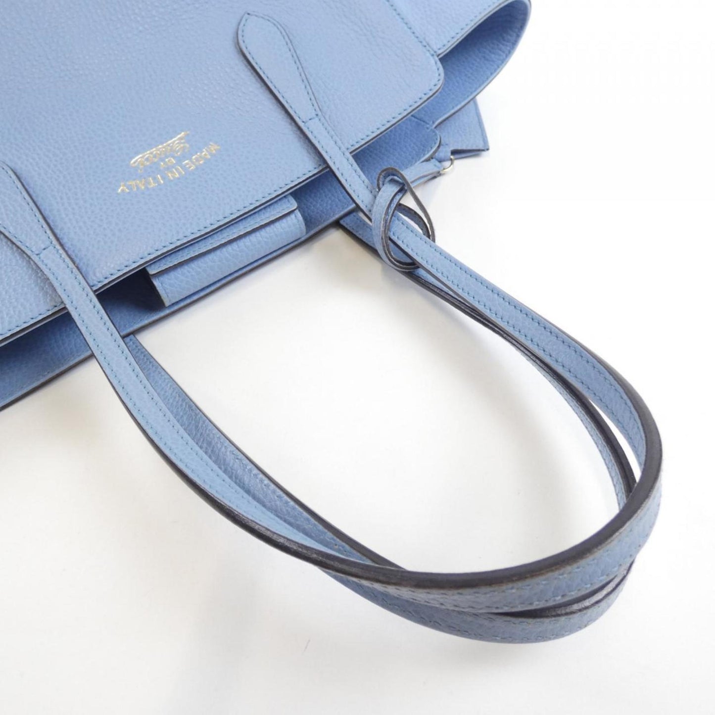 Gucci Blue Leather Swing