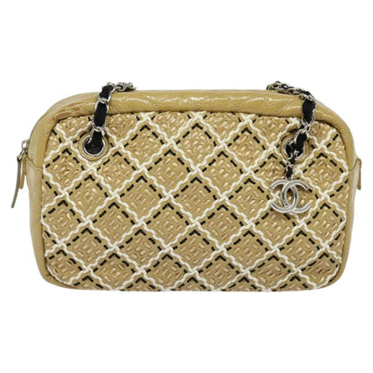 Chanel Brown Leather Camera