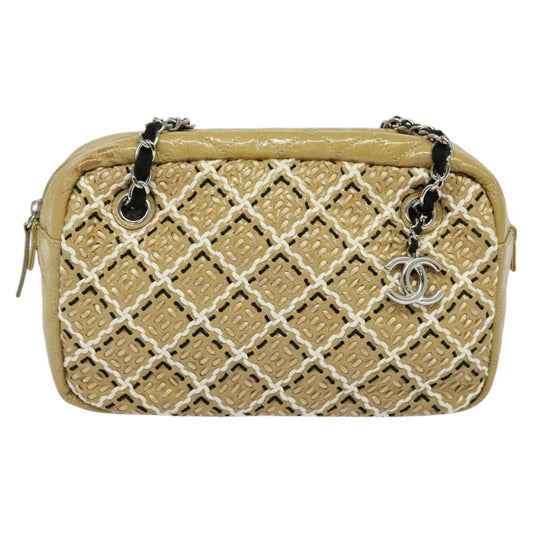 Chanel Brown Leather Camera