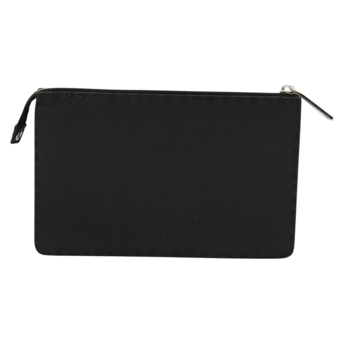 Fendi Black Leather Monster