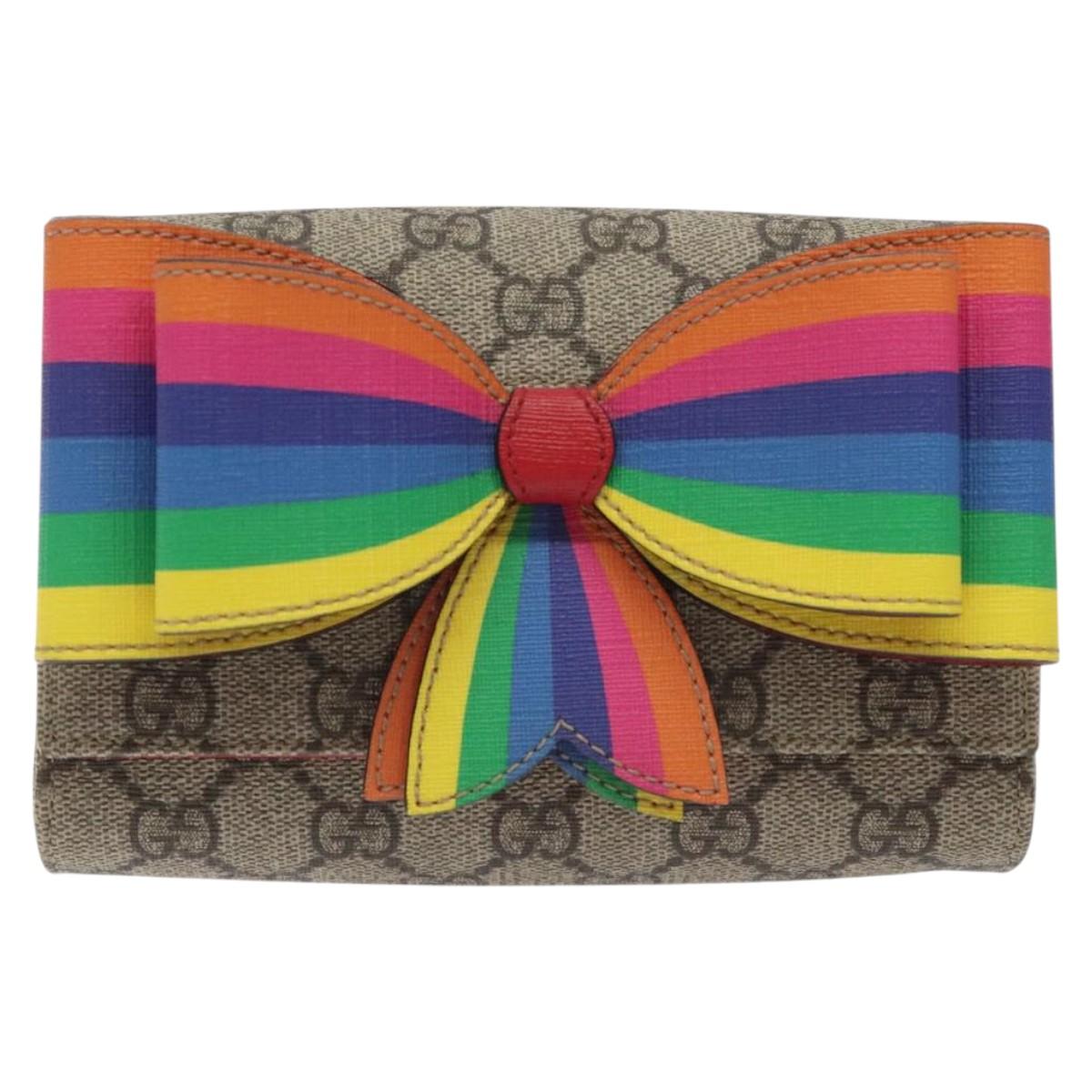 Gucci Brown Canvas Butterfly
