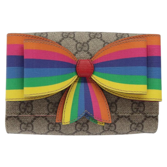 Gucci Brown Canvas Butterfly