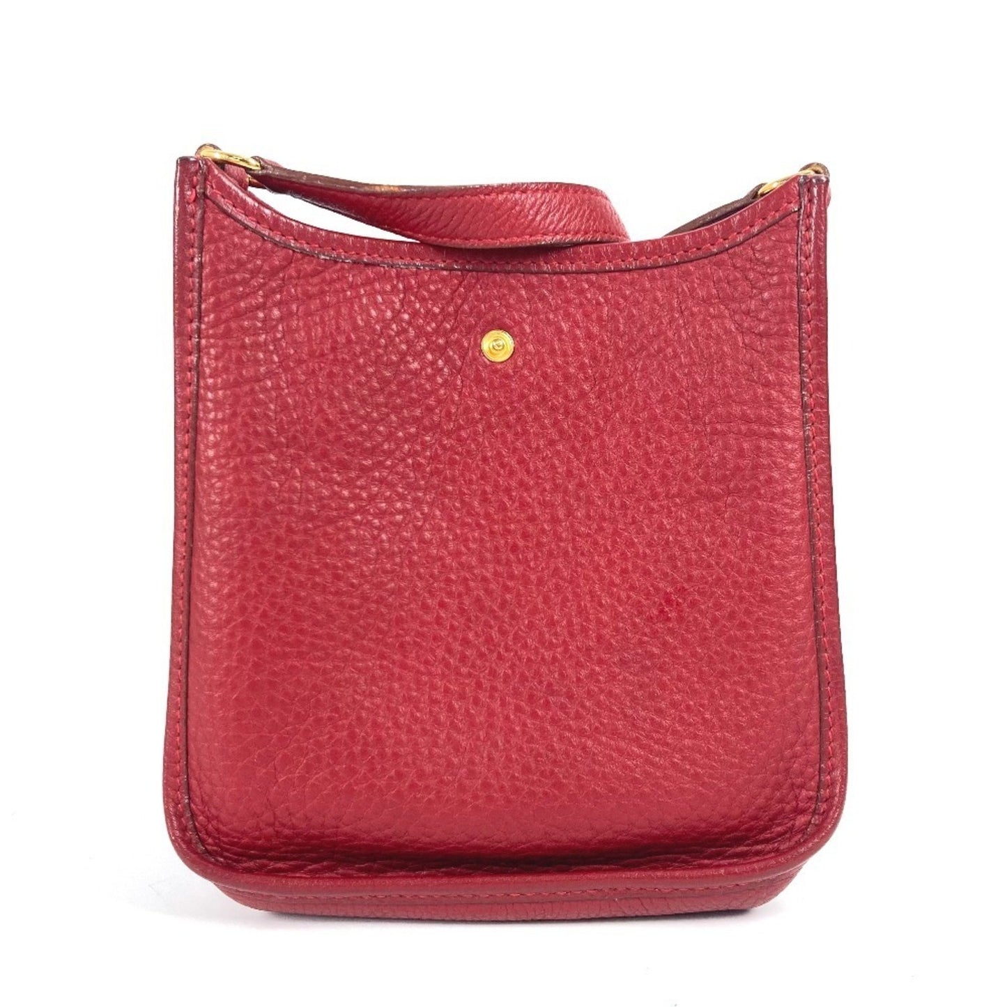 Hermès Red Leather Evelyne