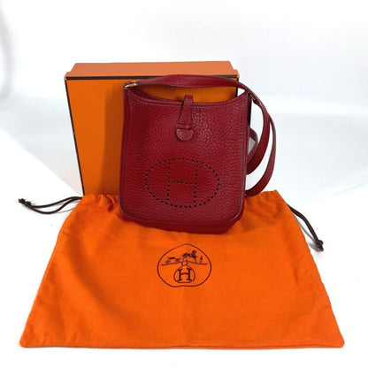 Hermès Red Leather Evelyne