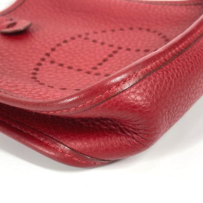Hermès Red Leather Evelyne