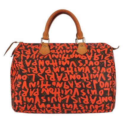 Louis Vuitton Orange Canvas Speedy 30