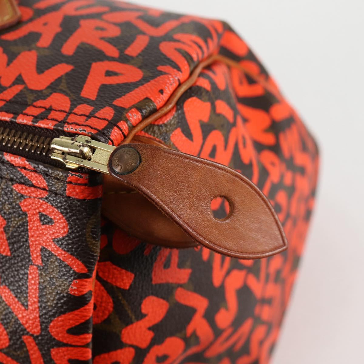 Louis Vuitton Orange Canvas Speedy 30