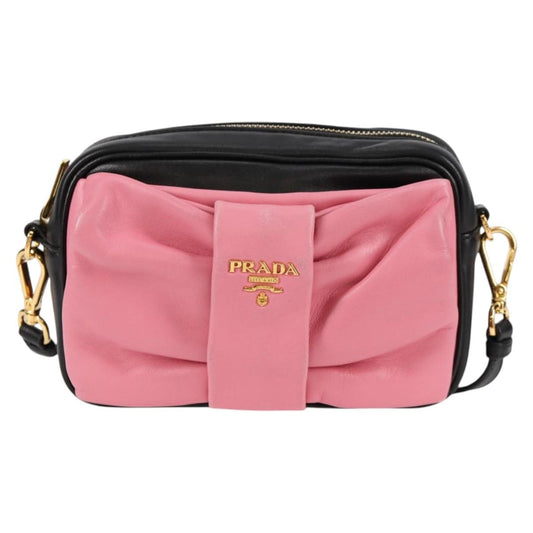 Prada Black Leather Ribbon