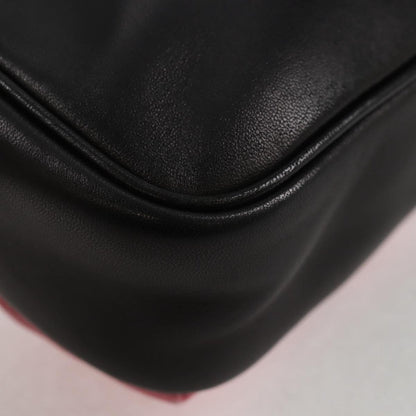 Prada Black Leather Ribbon