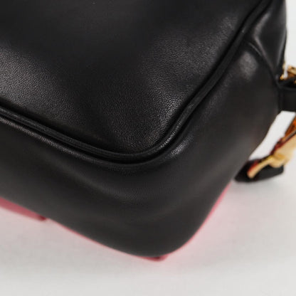 Prada Black Leather Ribbon