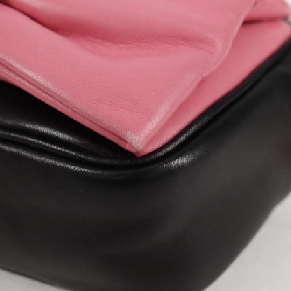Prada Black Leather Ribbon