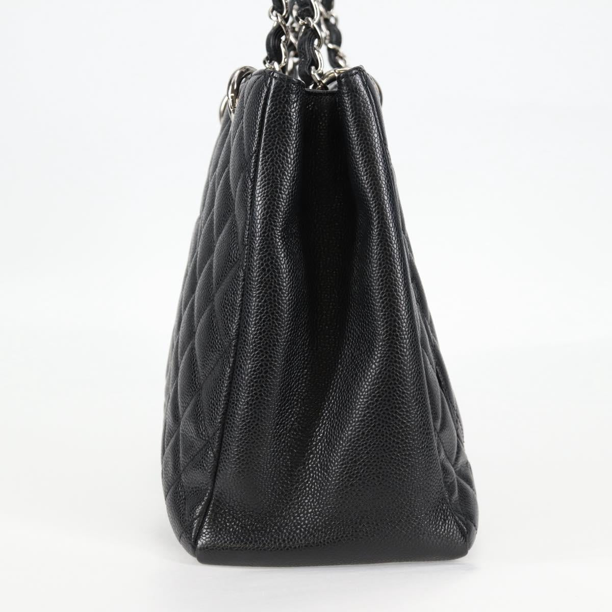 Chanel Black Leather Grand Shopping