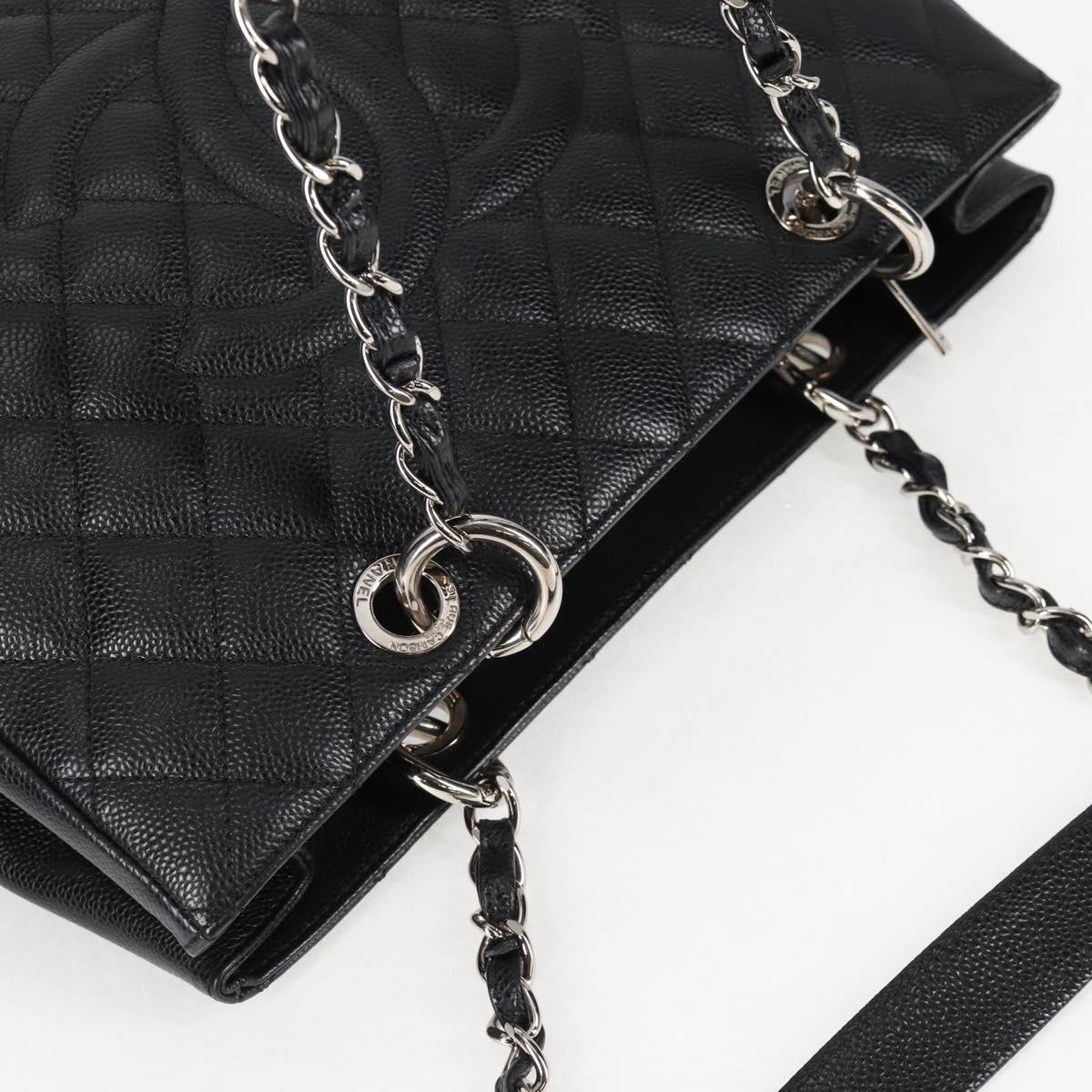 Chanel Black Leather Grand Shopping