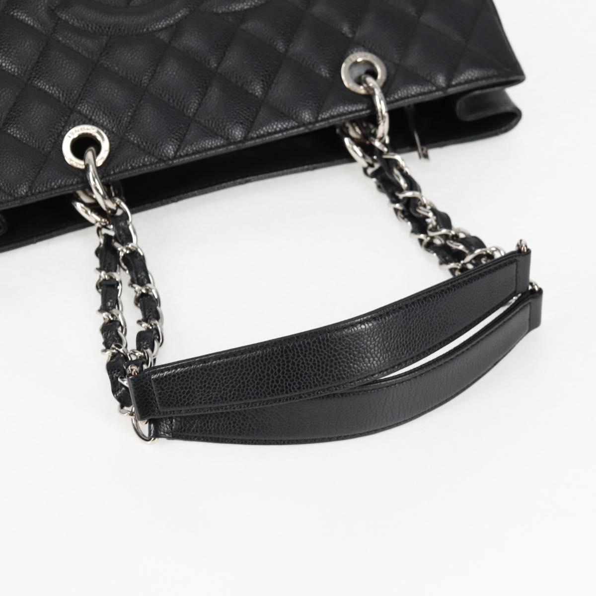Chanel Black Leather Grand Shopping