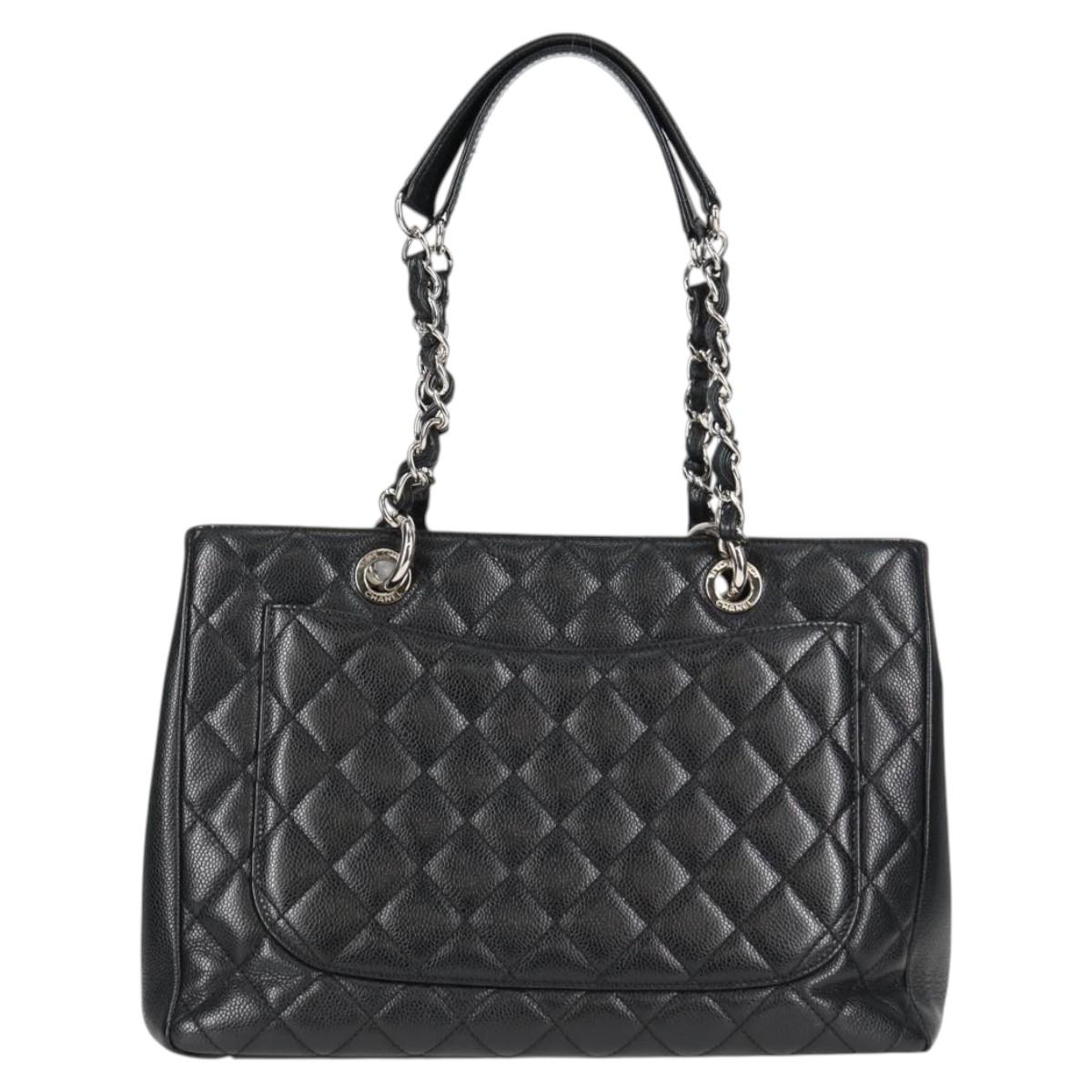 Chanel Black Leather Grand Shopping