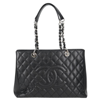 Chanel Black Leather Grand Shopping