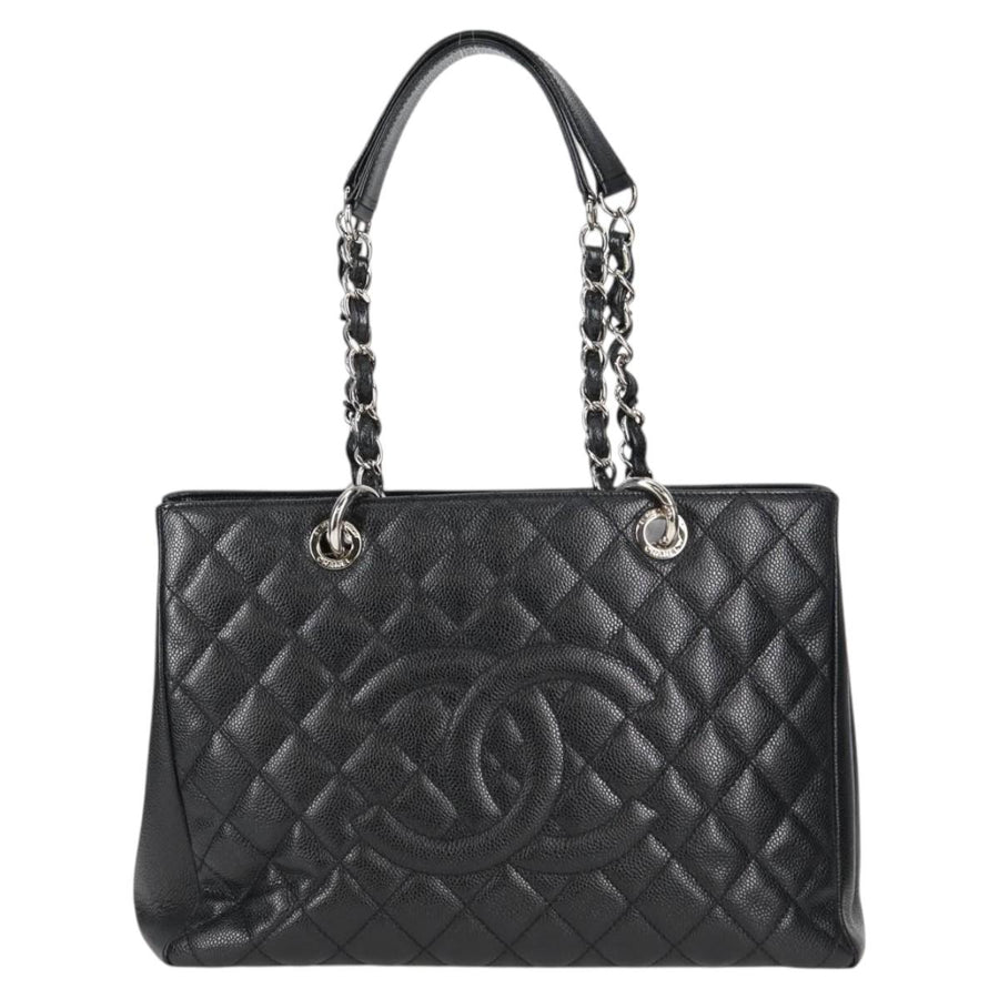 Chanel Black Leather Grand Shopping