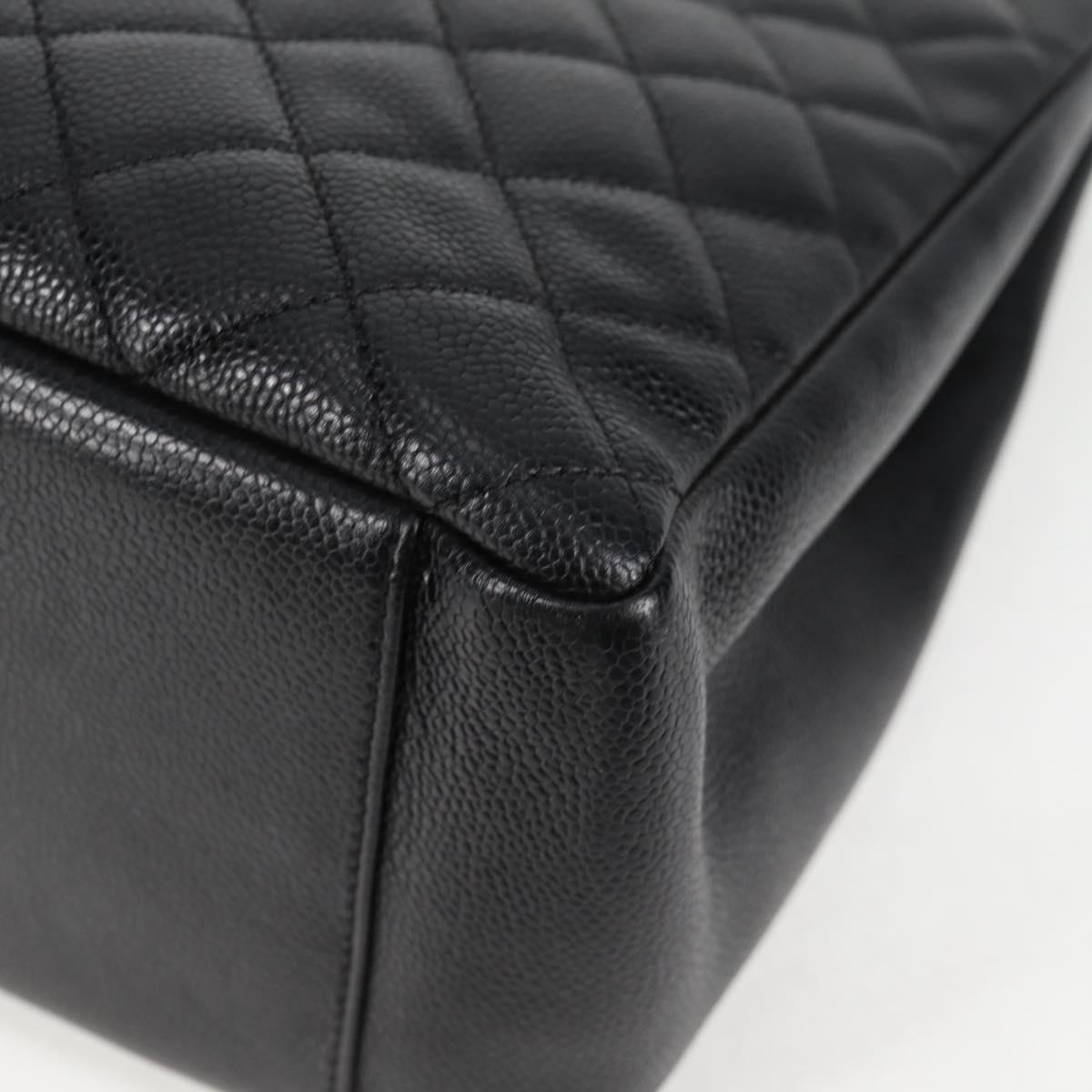 Chanel Black Leather Grand Shopping