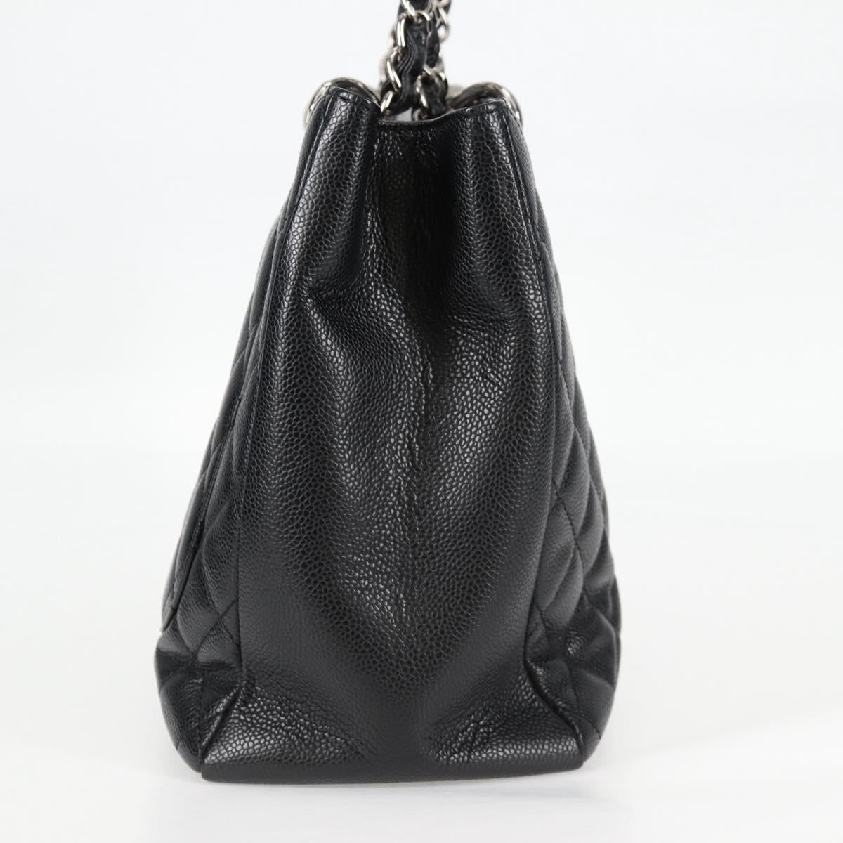 Chanel Black Leather Grand Shopping