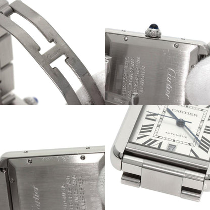 Cartier Silver Steel Tank Solo