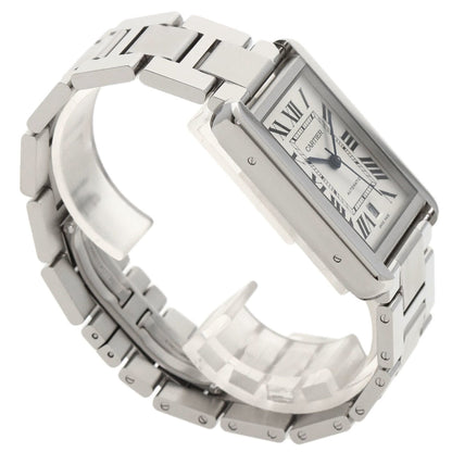 Cartier Silver Steel Tank Solo