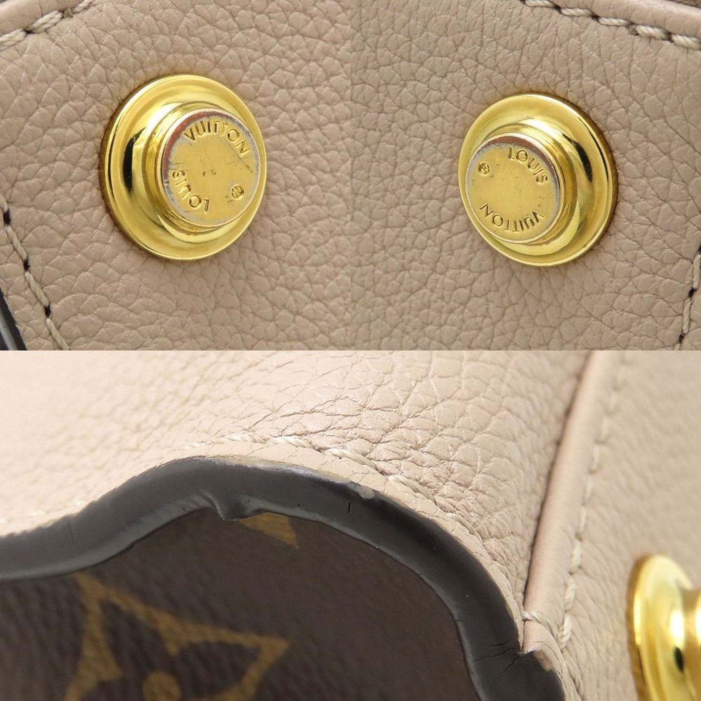 Louis Vuitton Gray Leather On My Side