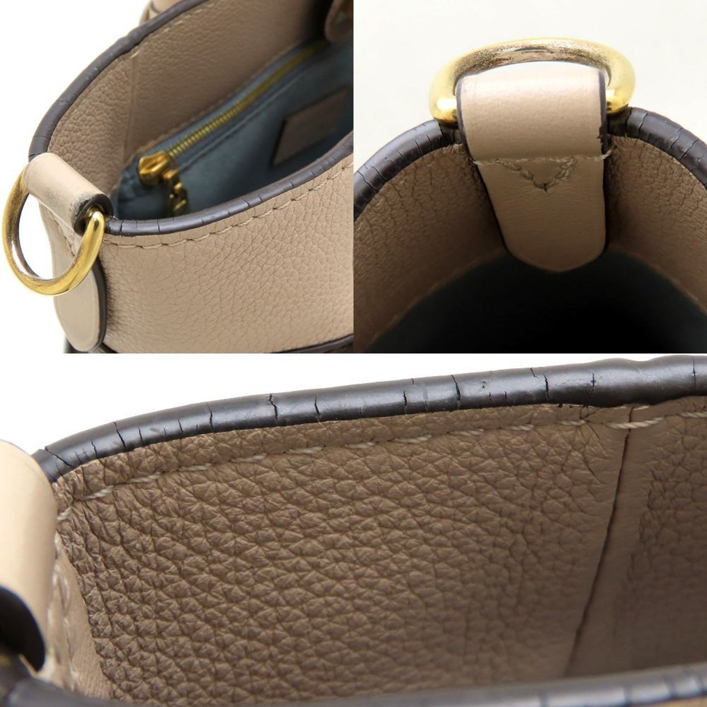 Louis Vuitton Gray Leather On My Side