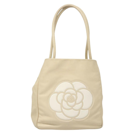 Chanel Brown Leather Camellia