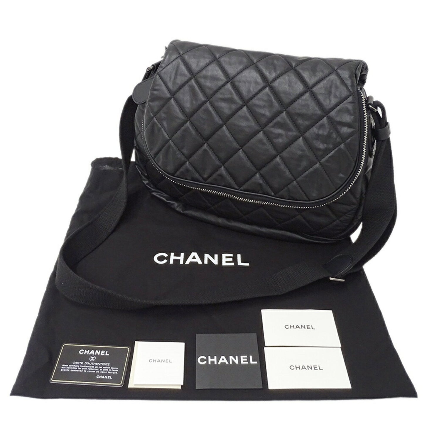 Chanel Black Leather Coco Cocoon