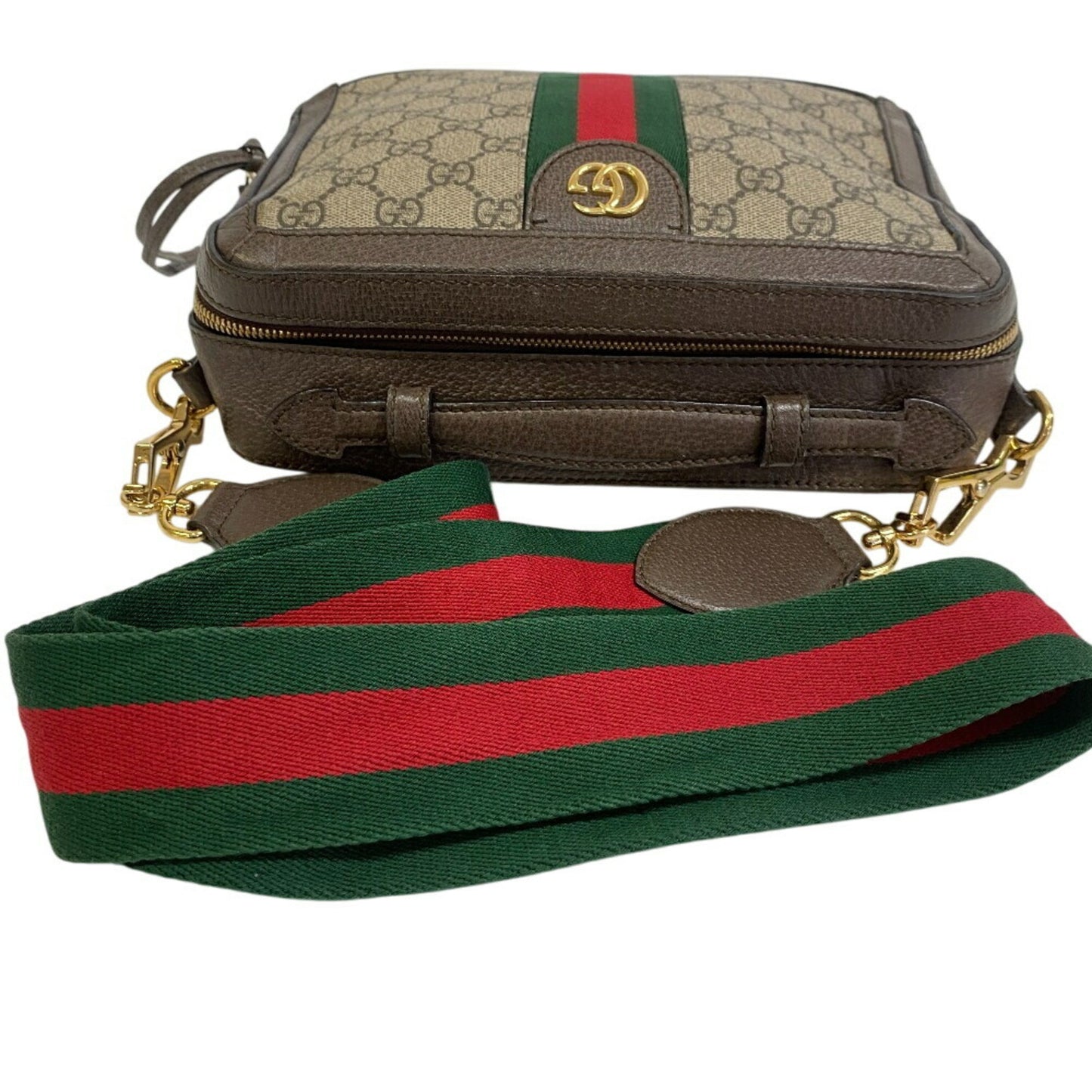 Gucci Brown Canvas Ophidia