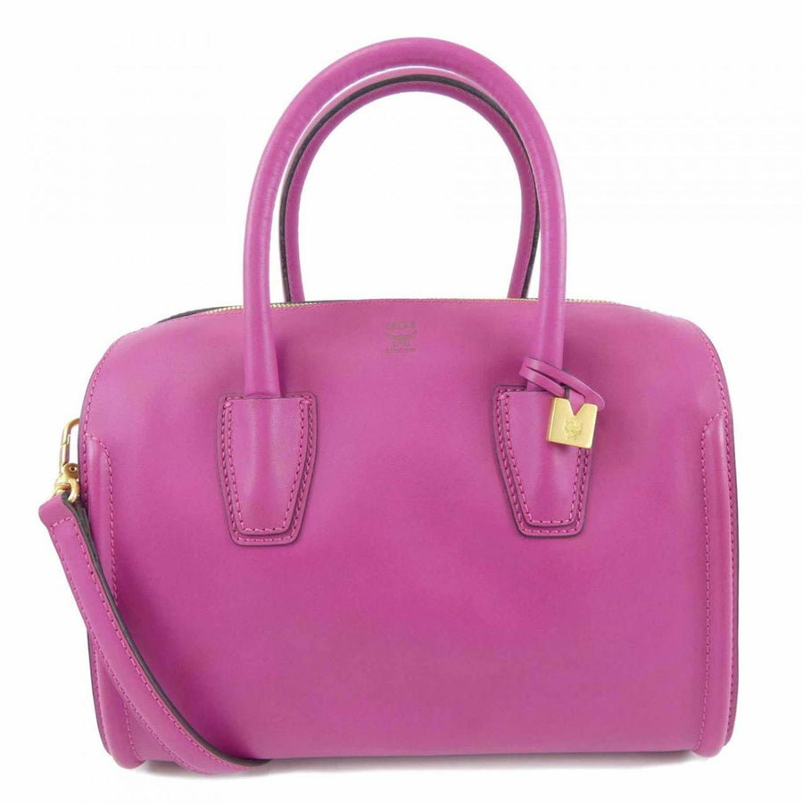 Mcm Pink Leather Handbag