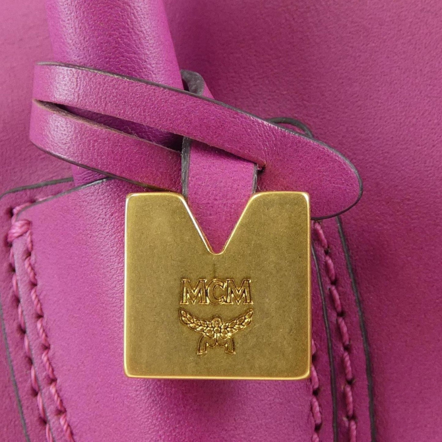 Mcm Pink Leather Handbag