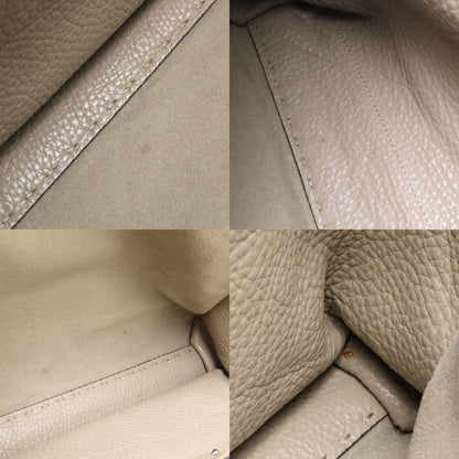 Fendi Gray Leather Peekaboo