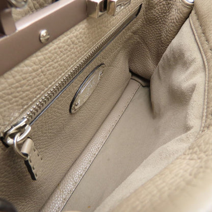 Fendi Gray Leather Peekaboo