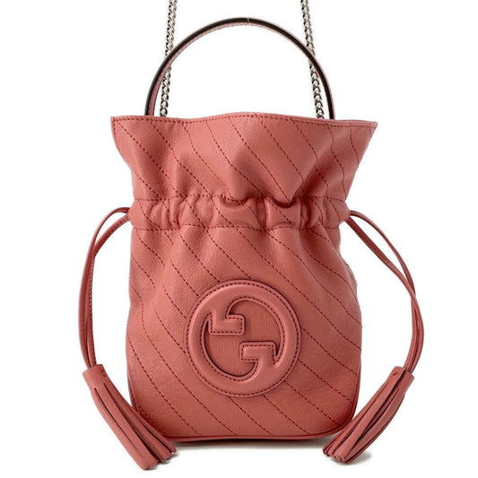 Gucci Pink Leather Interlocking G