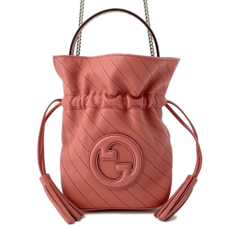 Gucci Pink Leather Interlocking G