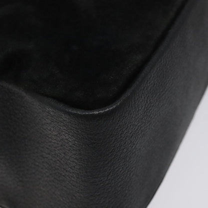 Gucci Black Suede Bamboo