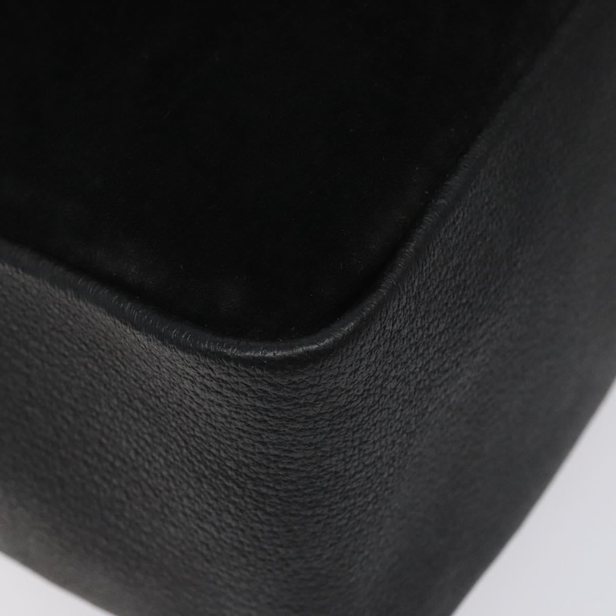 Gucci Black Suede Bamboo