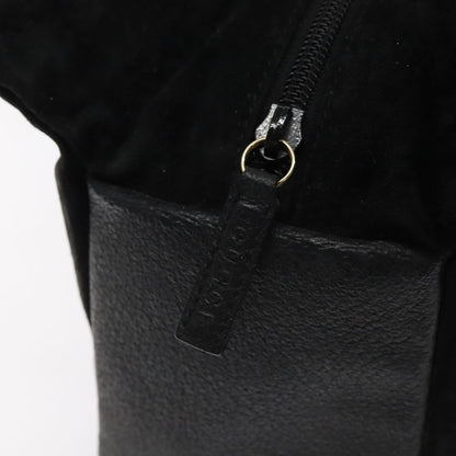 Gucci Black Suede Bamboo