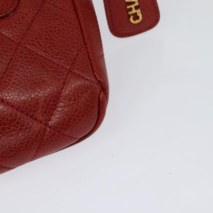 Chanel Red Leather Bag Belt