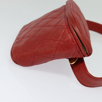 Chanel Red Leather Bag Belt