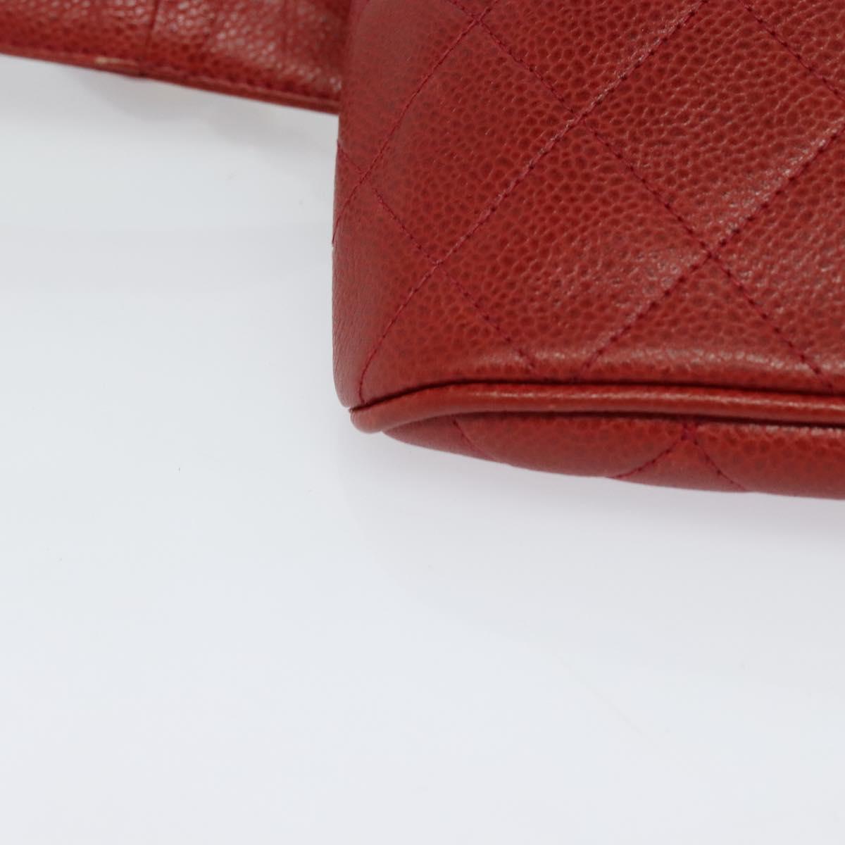 Chanel Red Leather Bag Belt
