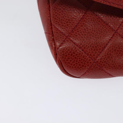 Chanel Red Leather Bag Belt